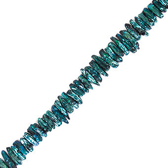 Perla Cultivada Estaca 27-30mm Turquesa