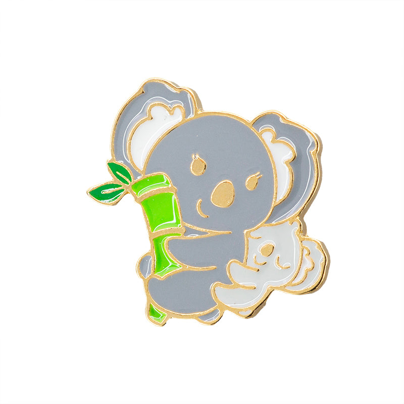Pin Mamá Koala con Resina 25x25.3mm Dorado