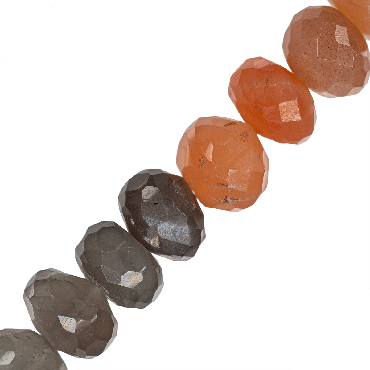 PF Piedra Luna Róndela Facetada Irregular 5-8x8-9mm Multicolor