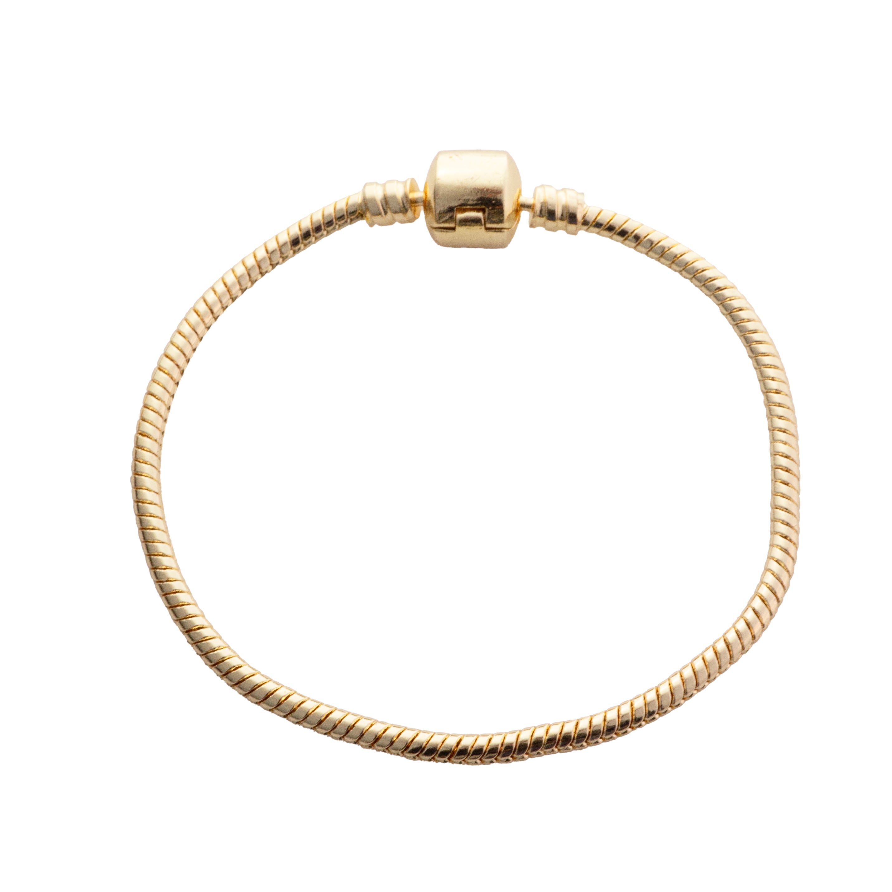 Pulsera Cola de Rata 2.8mm Dorado Brillante