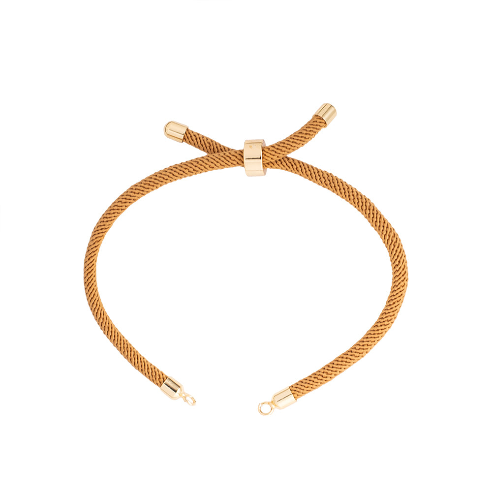Pulsera Poliéster Dorado 19cm Dorado