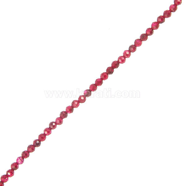 Rubi Esfera Facetada 2mm Rojo 