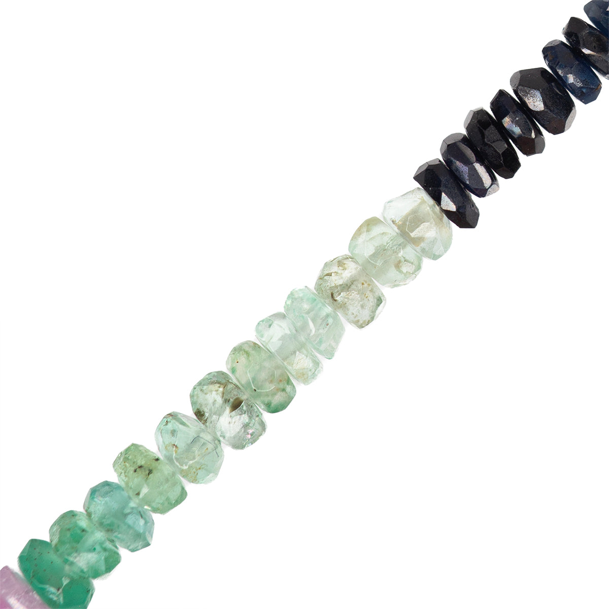 PF Rubí Zafiro Esmeralda Róndela Facetada 1.5-2x2-2.5mm Multicolor