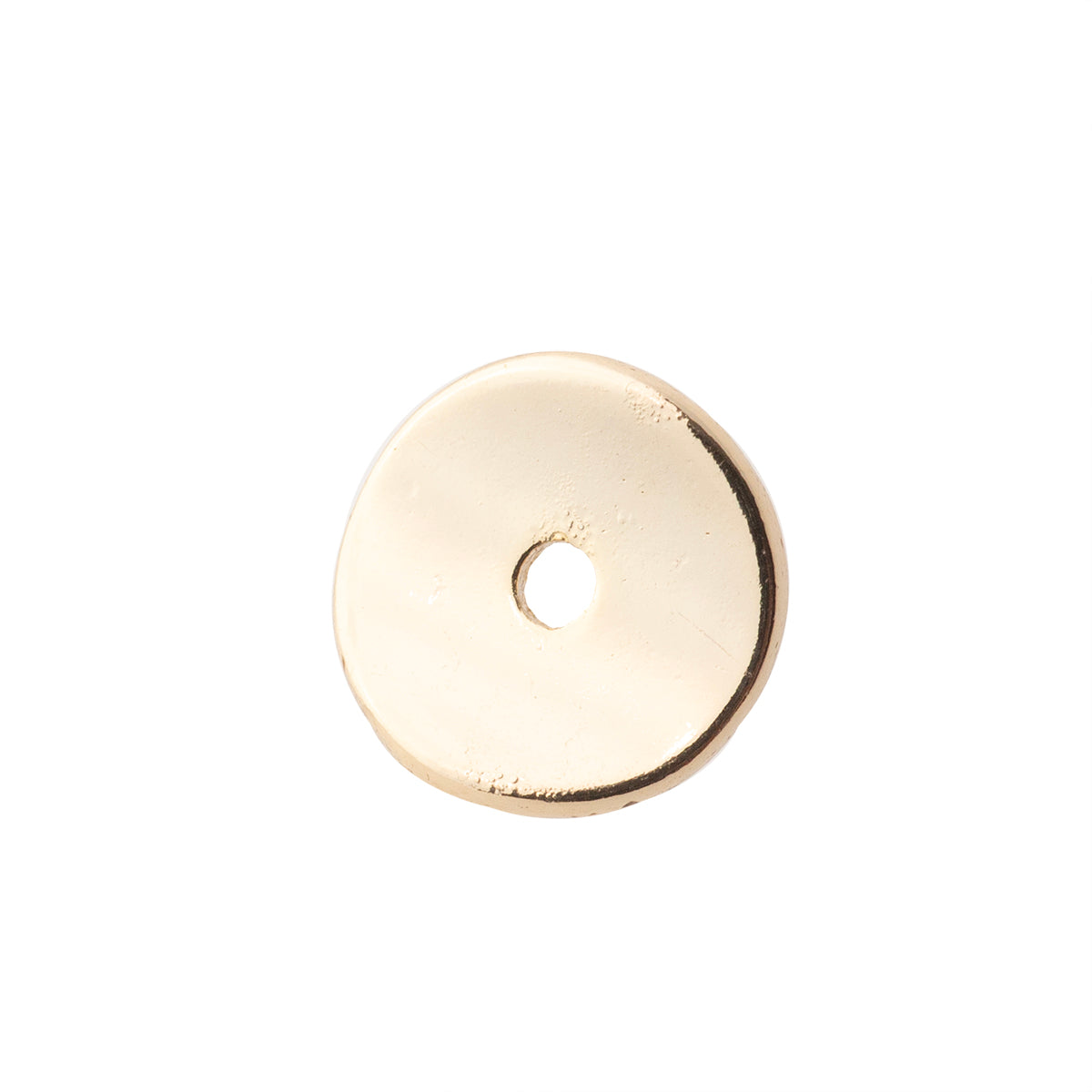 Separador Chapa de Oro Redondo 12mm Dorado Brillante
