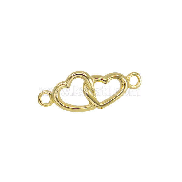 Separador Chapa Corazon 28.5x11.1mm Dorado