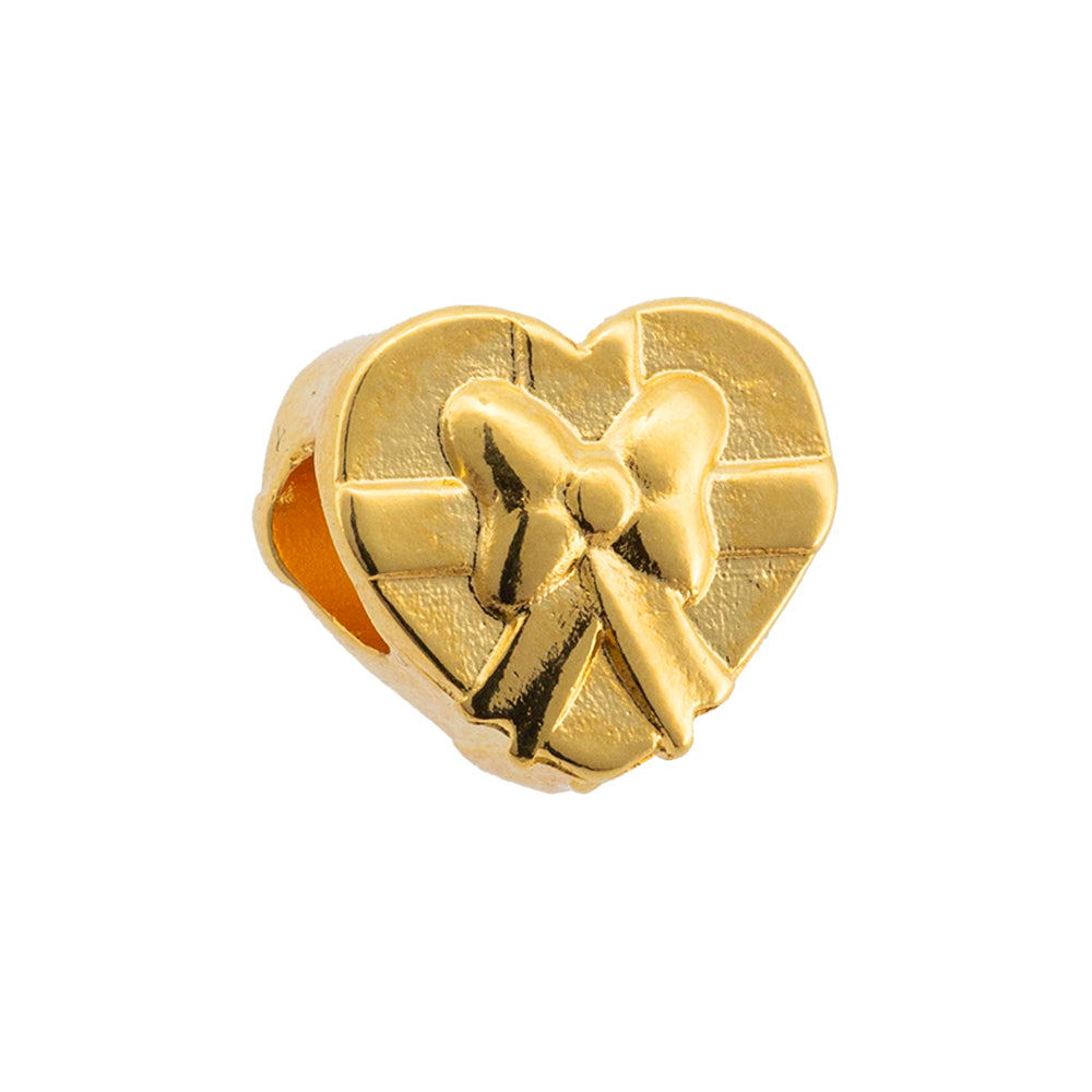 Separador Regalo Corazon 12.3x11mm Dorado