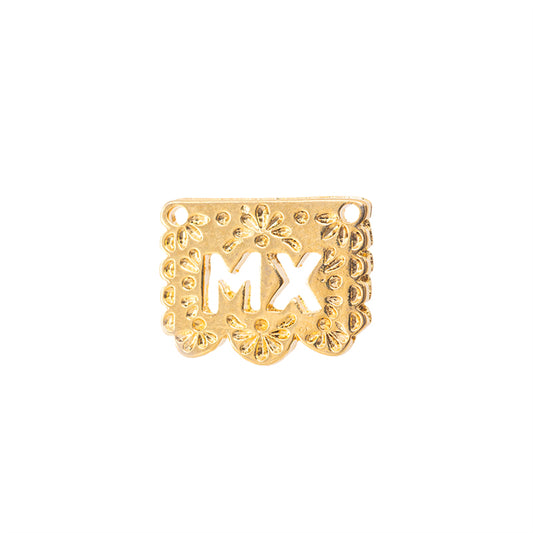 Separador Chapa Papel Picado MX 10.8x13.7mm Dorado