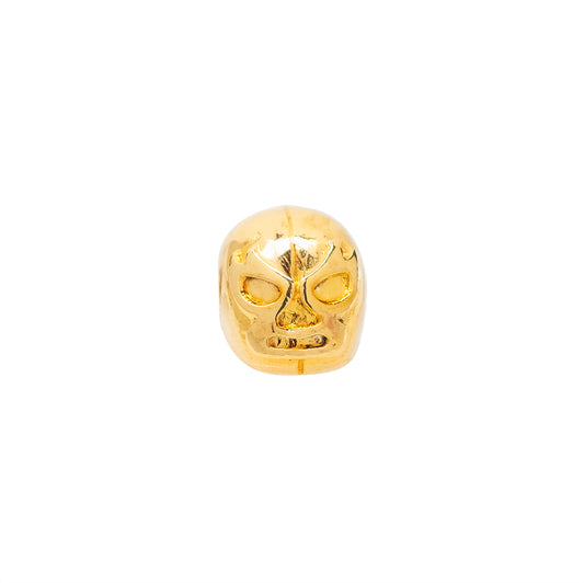Separador Chapa Mascara de Luchador 10x13.7mm Dorado