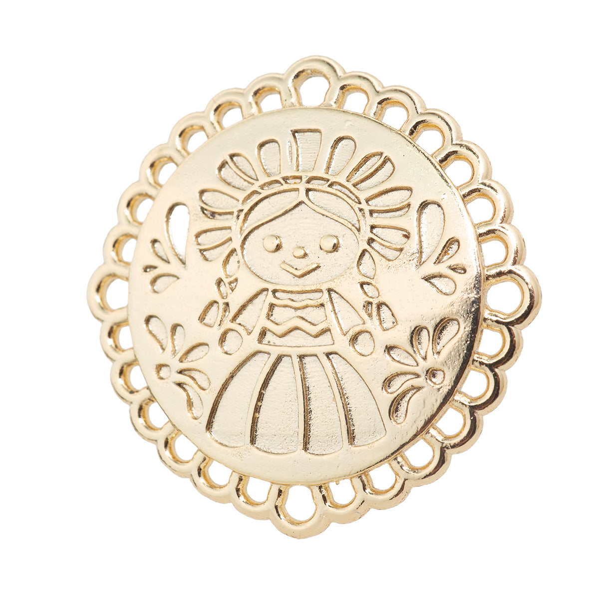 Separador Muñeca Lele 30x31mm Dorado 1