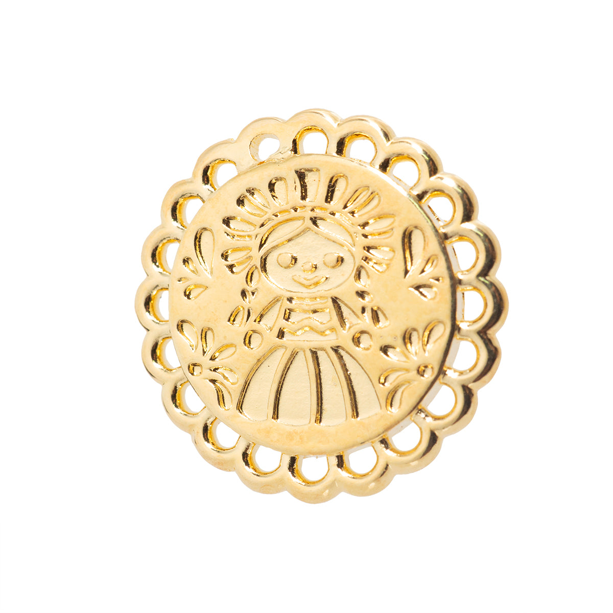 Separador Muñeca Lele 19x18mm Dorado