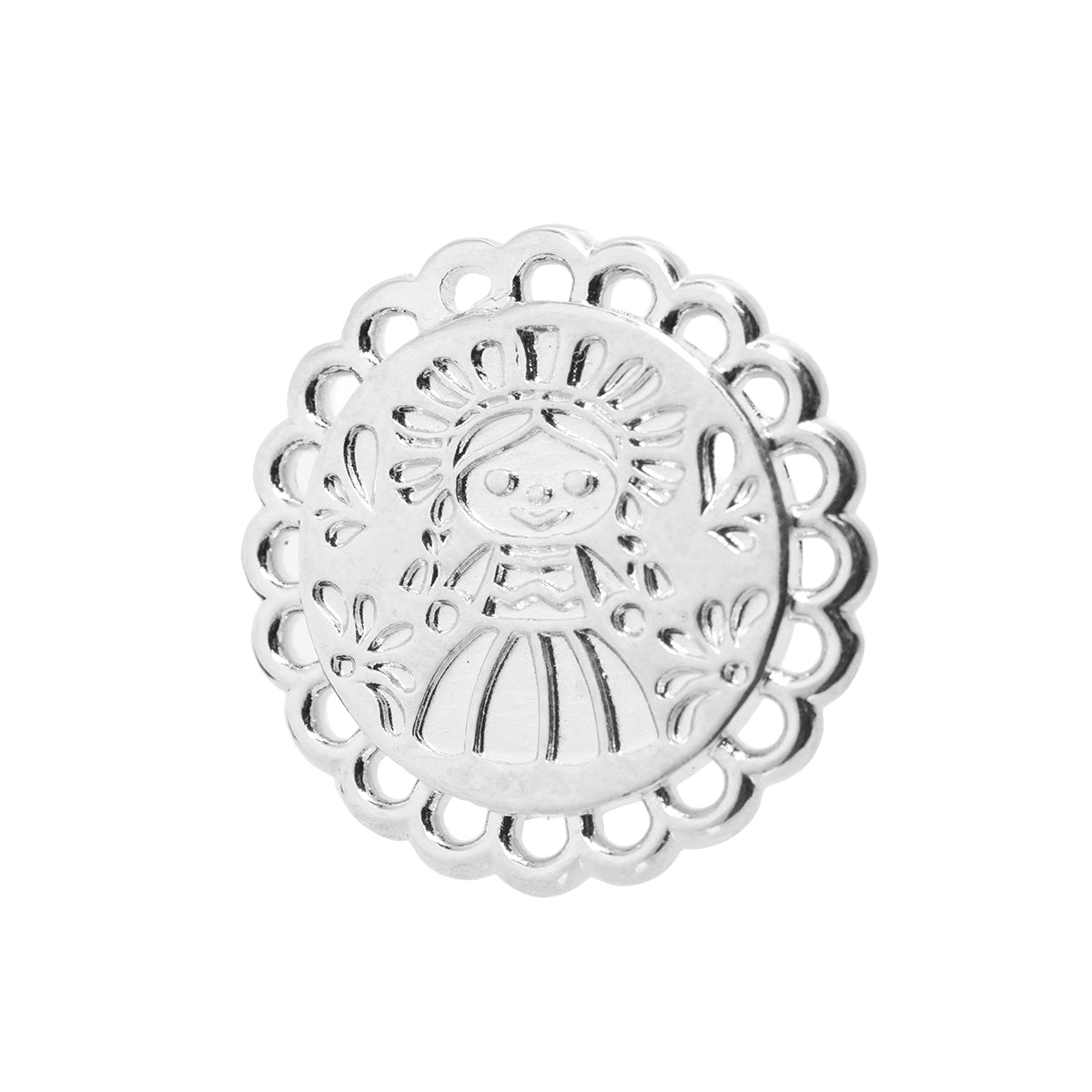 Separador Muñeca Lele 19x18mm Níquel