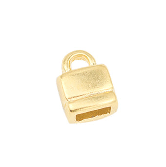 Terminal Para Pegar 10x7.5mm Dorado
