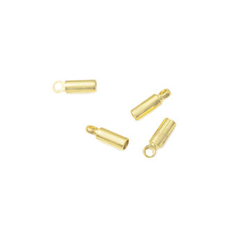 Terminal Para Pegar 8x2.5mm para 2mm Dorado Brillante