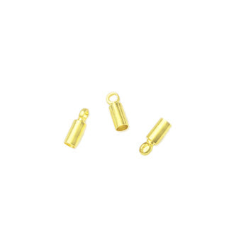Terminal Para Pegar 8x3mm para 2.5mm Dorado Brillante