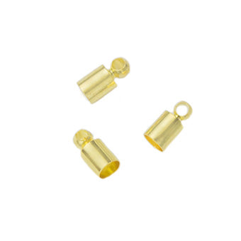 Terminal Para Pegar 8x4mm para 3.5mm Dorado Brillante