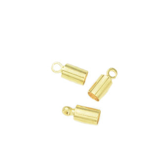 Terminal Para Pegar 9x4mm para 3.5mm Dorado Brillante