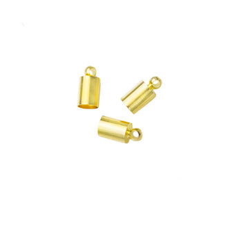 Terminal Para Pegar 10x6mm para 5.5mm Dorado Brillante