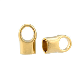 Terminal Para Pegar 19.5x10.5mm para 7.5mm Dorado Brillante