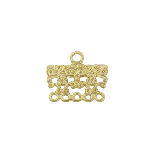 Terminal Para 5 Hilos 16x19mm Dorado