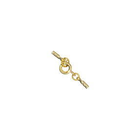 Terminal de Presion con Broche 26x2mm para 0.8mm Dorado Brillante