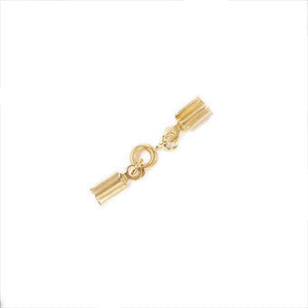Terminal de Presion con Broche 35x5mm para 2.5mm Dorado Brillante