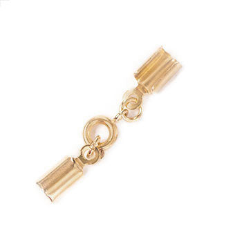 Terminal de Presion con Broche 35x5mm para 3mm Dorado Brillante