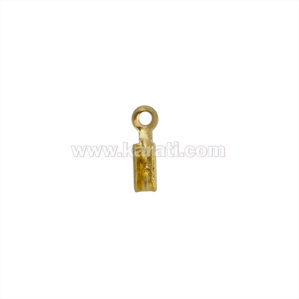 Terminal de Presion 7.5x2mm para 0.8mm Dorado Brillante