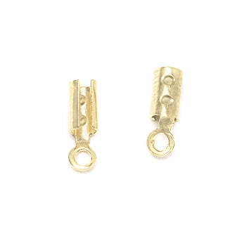Terminal de Presion 8x2.5mm para 1.5mm Dorado Brillante