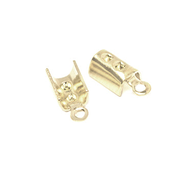 Terminal de Presion 9.5x4.5mm Para 2mm Dorado Brillante