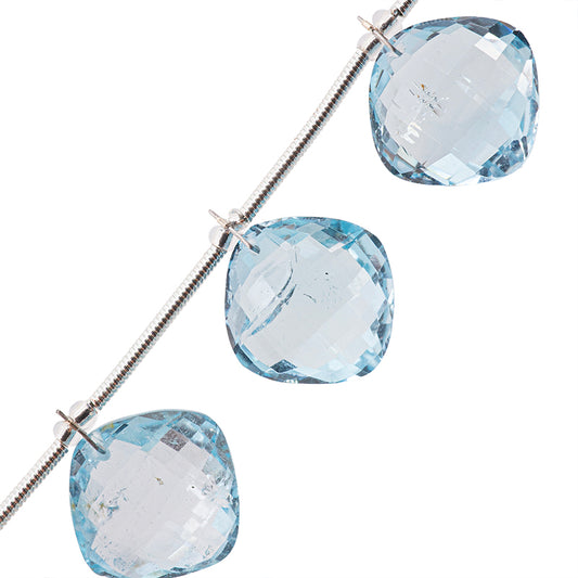 Topacio Rombo Facetado 13mm Azul