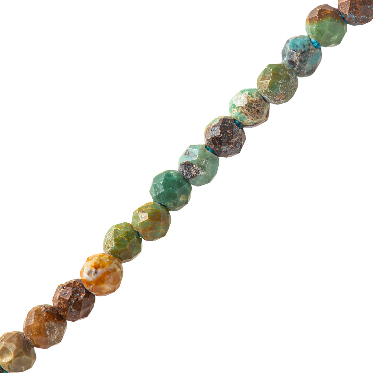 Turquesa Esfera Facetada 2mm Multicolor
