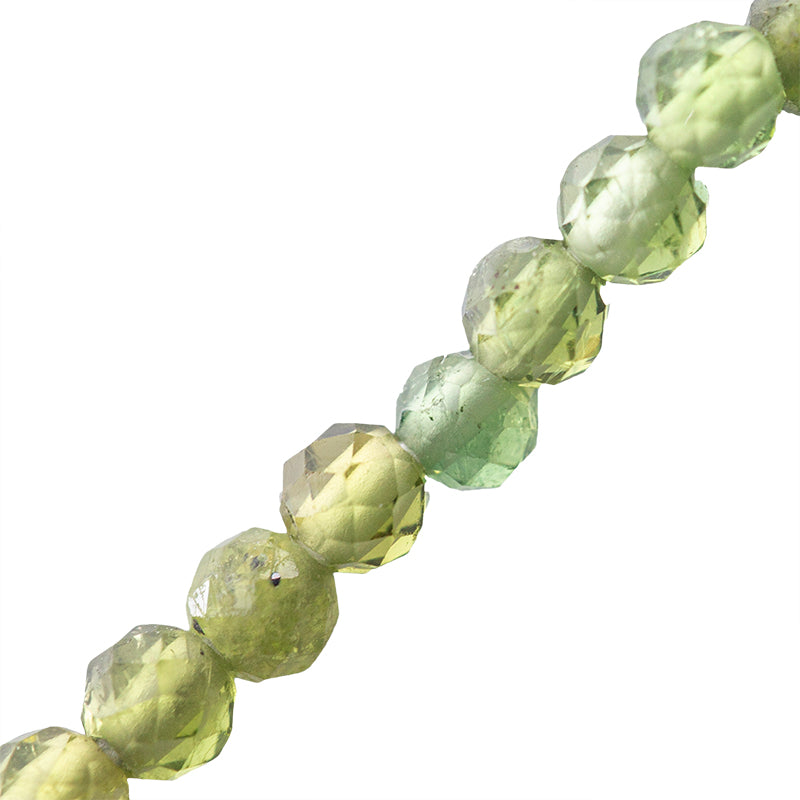 Turmalina Esfera Facetada 2.5mm Verde