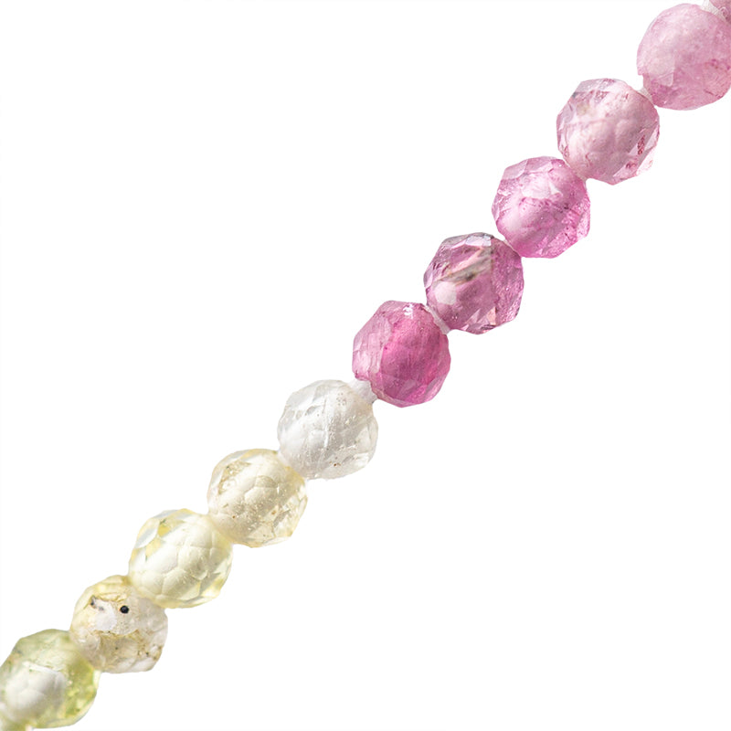 Turmalina Esfera Facetada 2mm Multicolor