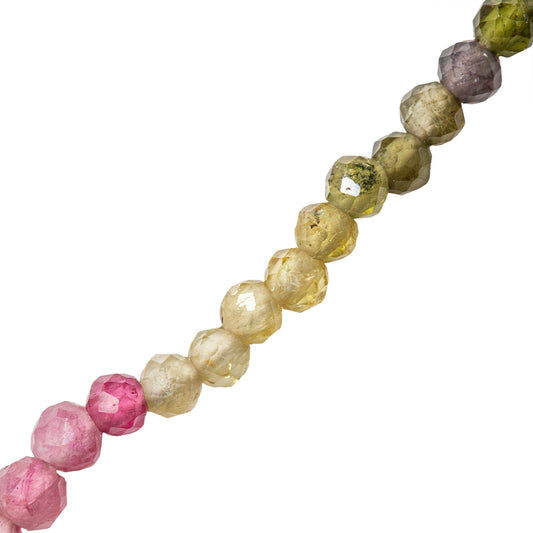 Turmalina Esfera Facetada 2mm Multicolor