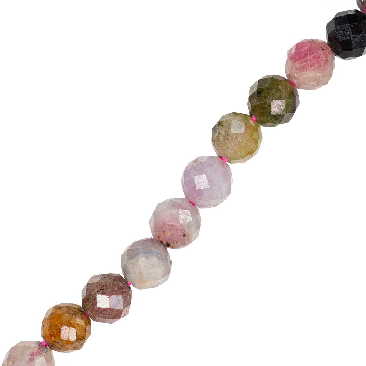 Turmalina Esfera Facetada 4mm Multicolor