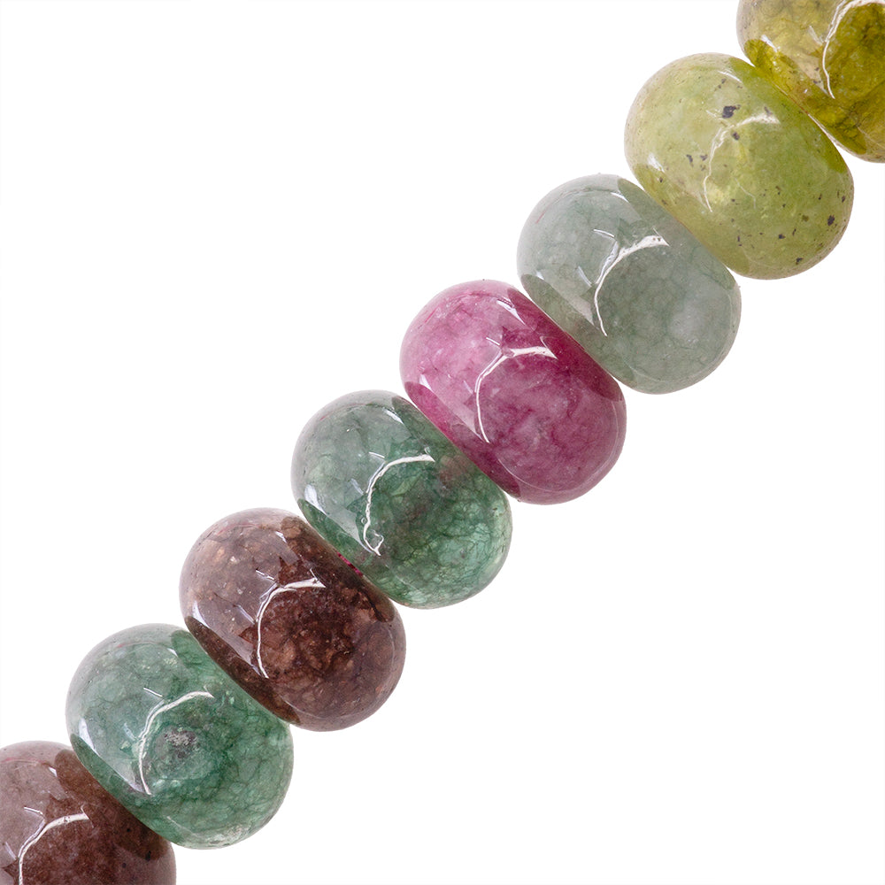 Turmalina Smooth Rondela 5x8mm Multicolor