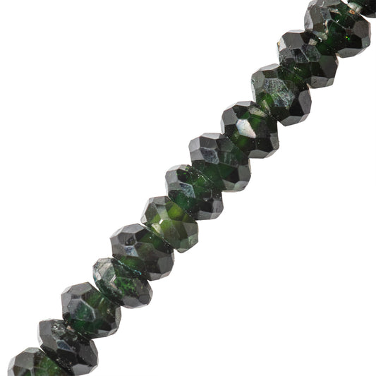 Turmalina Verde Rondela Facetada Irregular 1-2x3mm Brillante