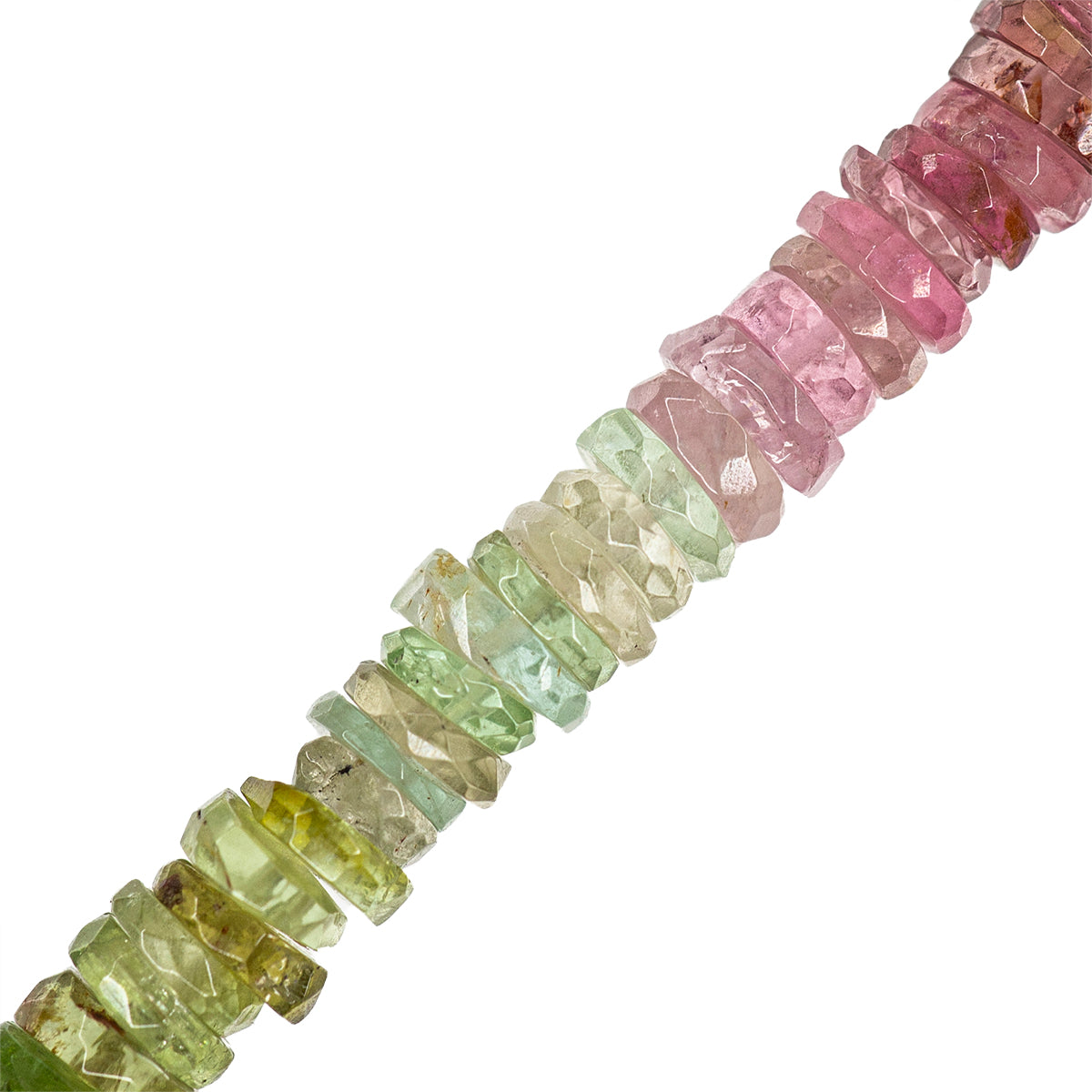 PF Turmalina Róndela Facetada 1-2.5x4-4.5mm Multicolor