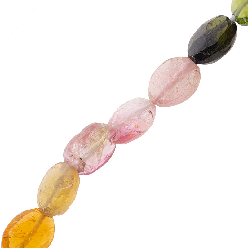 Turmalina Oval Facetado 6x4mm Multicolor