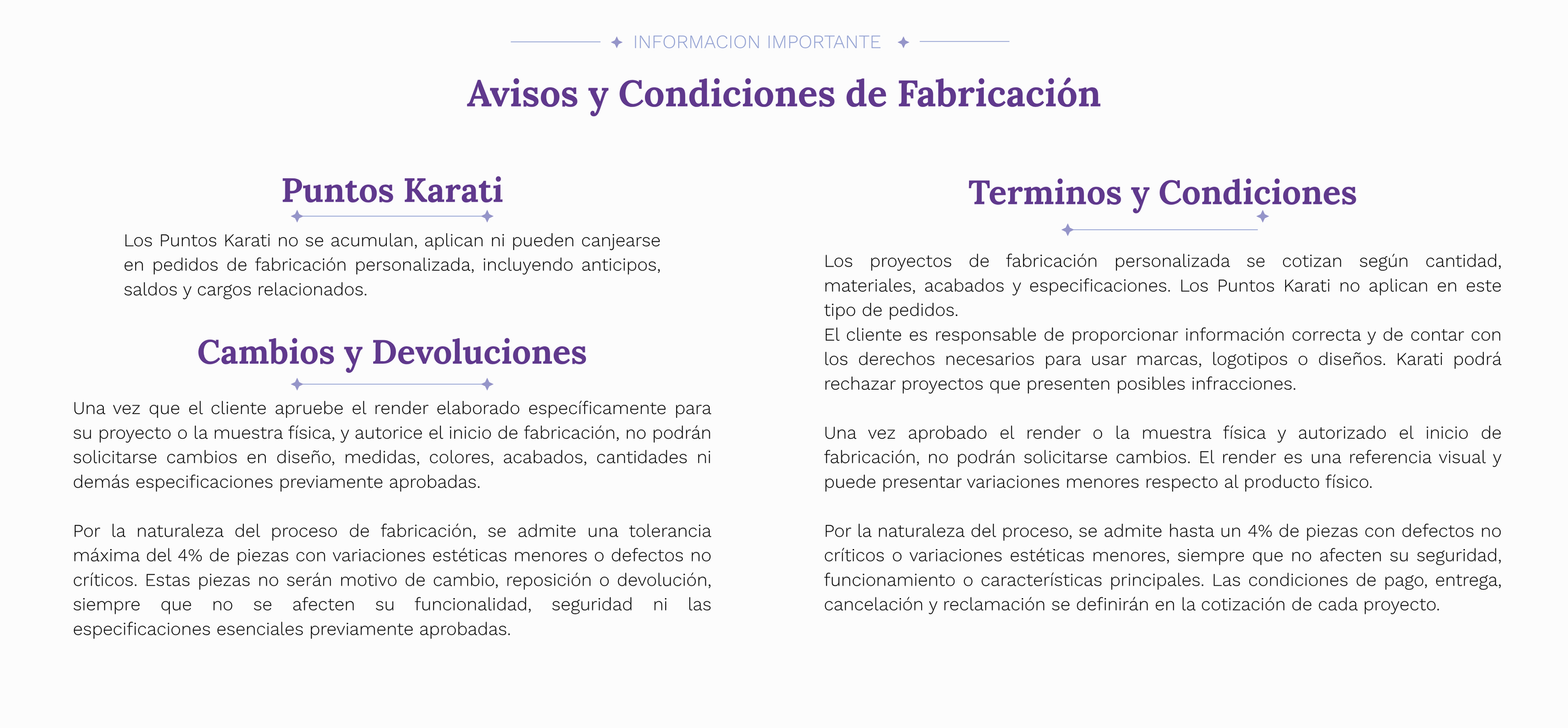 Términos y condiciones