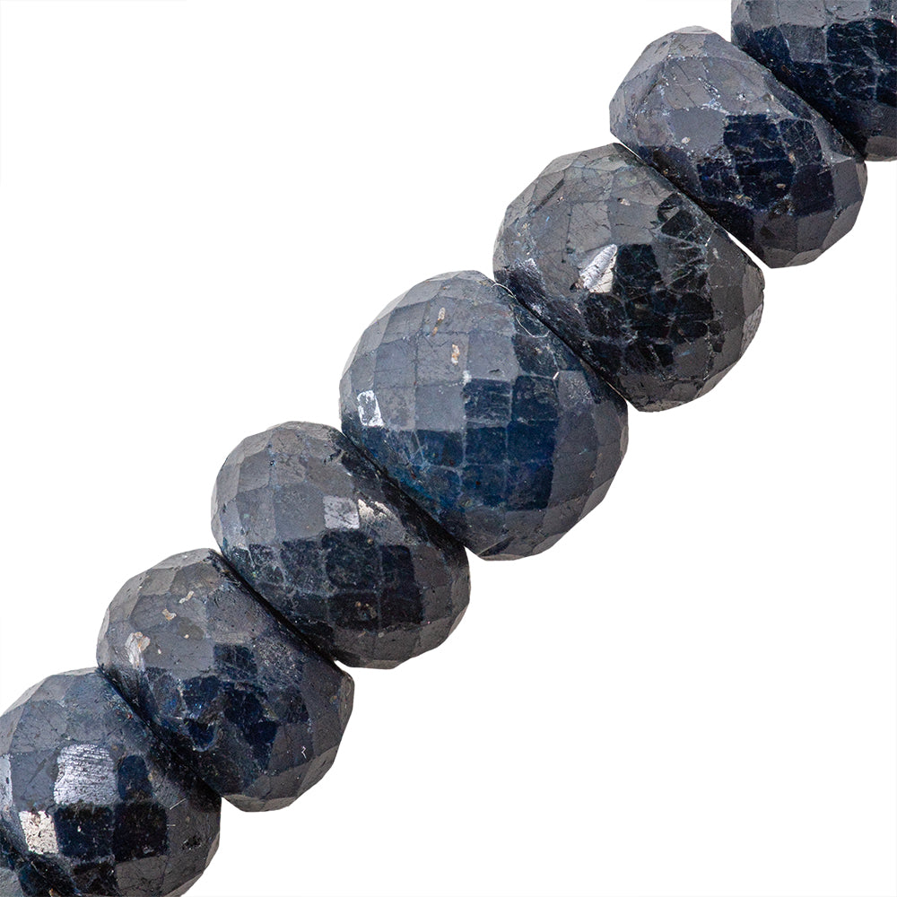 PF Zafiro Róndela Facetada Disminución 5-8x8-12mm Azul