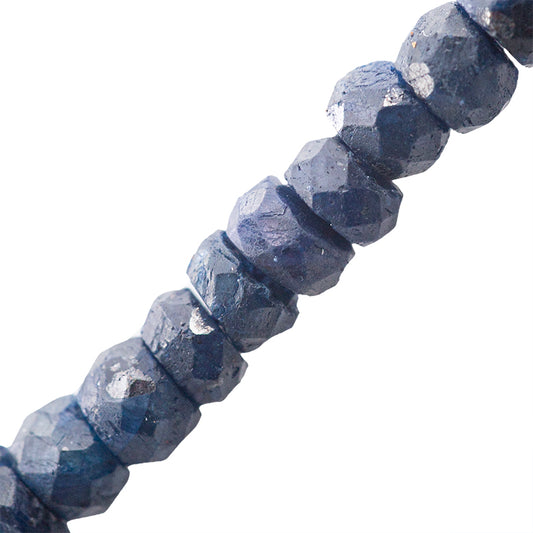 PF Zafiro Rondela Facetada 2-2.5x3.5mm Azul