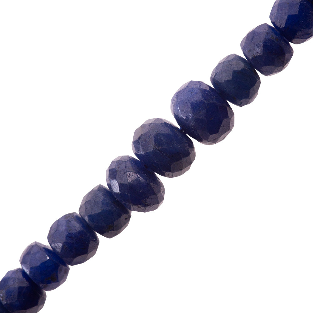 PF Zafiro Róndela Facetada Disminución 2-5x3-6mm Azul