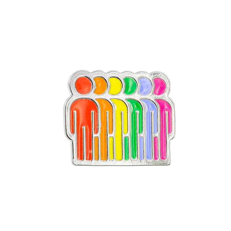 Pin Pride con Resina Niquel Personas