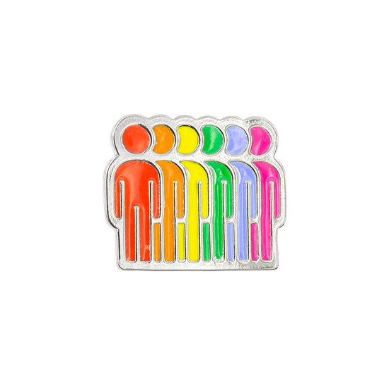 Pin Pride con Resina Niquel Personas