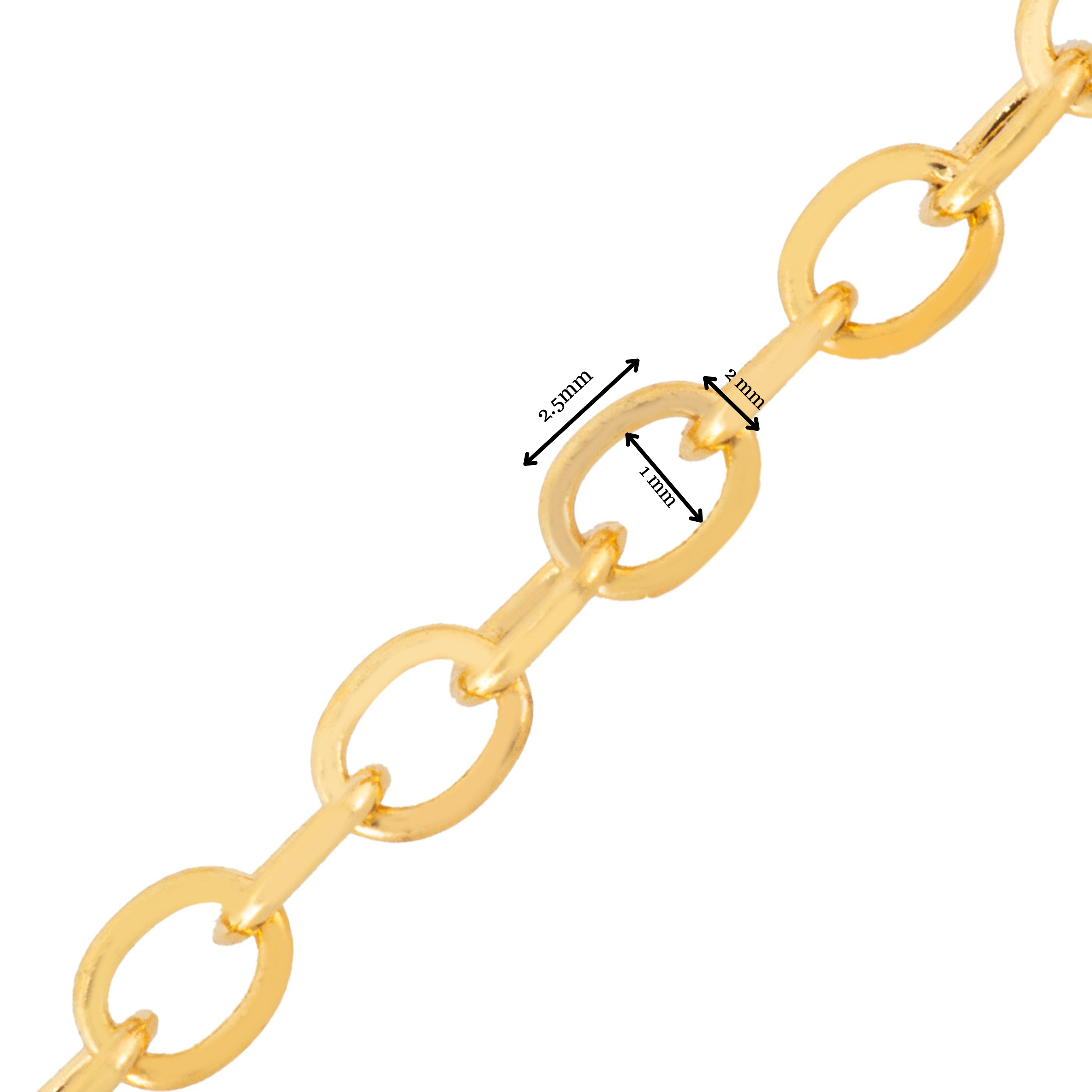 Cadena Karati 2.5x2mm Dorado 3